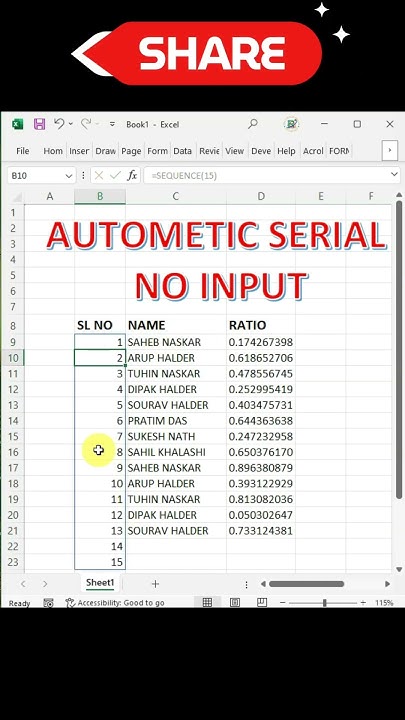 #Automating Serial Number Generation in Excel #How to Generate Auto ...