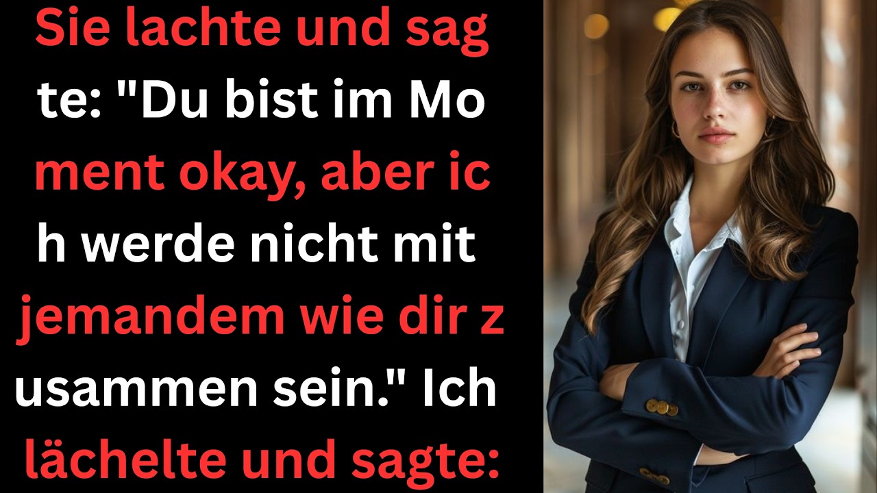 Sie nannte mich nur eine „Übergangslösung“ – also ging ich.