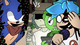 Corrupted Sonic Boom vs Boyfriend (FNF Part 28) Pibby