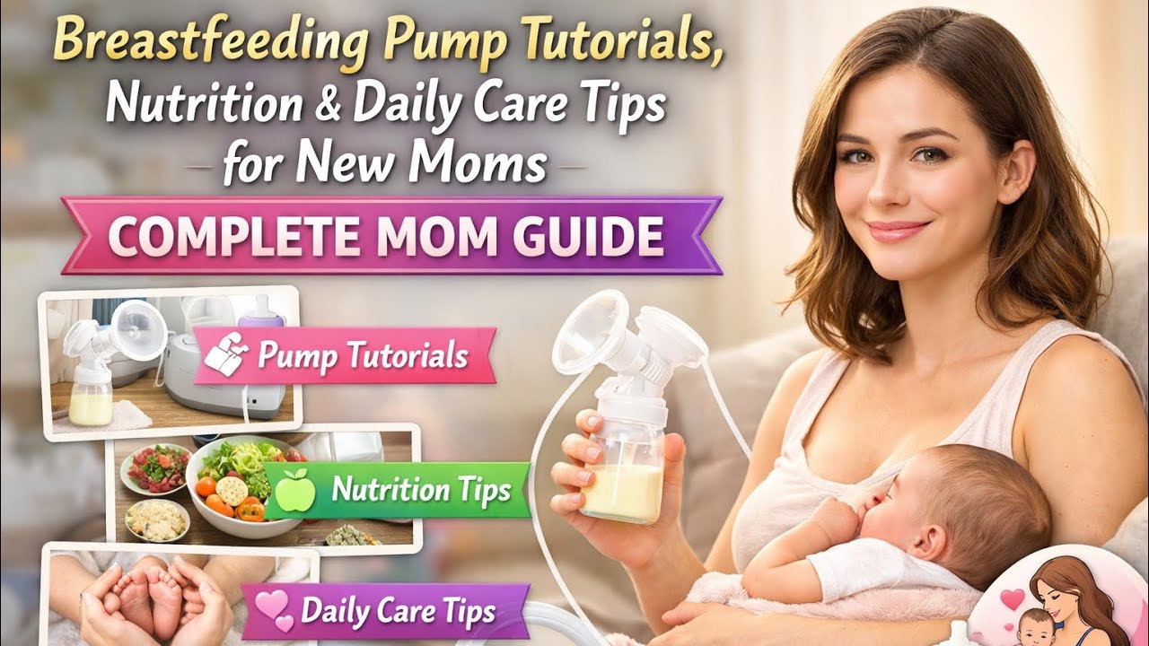 TitleBreastfeeding Pump Tutorials, Nutrition & Daily Care Tips for New Moms 🤱