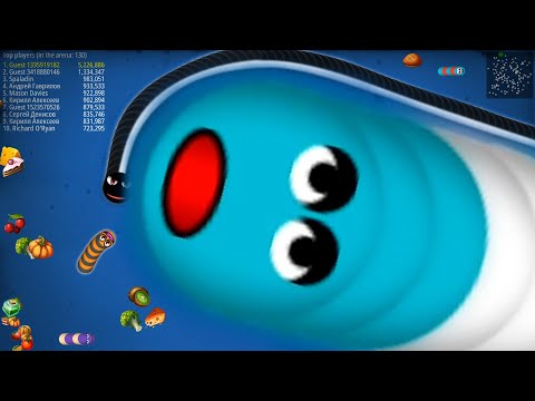 WormsZone.io 001 Slither Snake Top 01 /Best World Record Snake Epic WormsZoneio #04