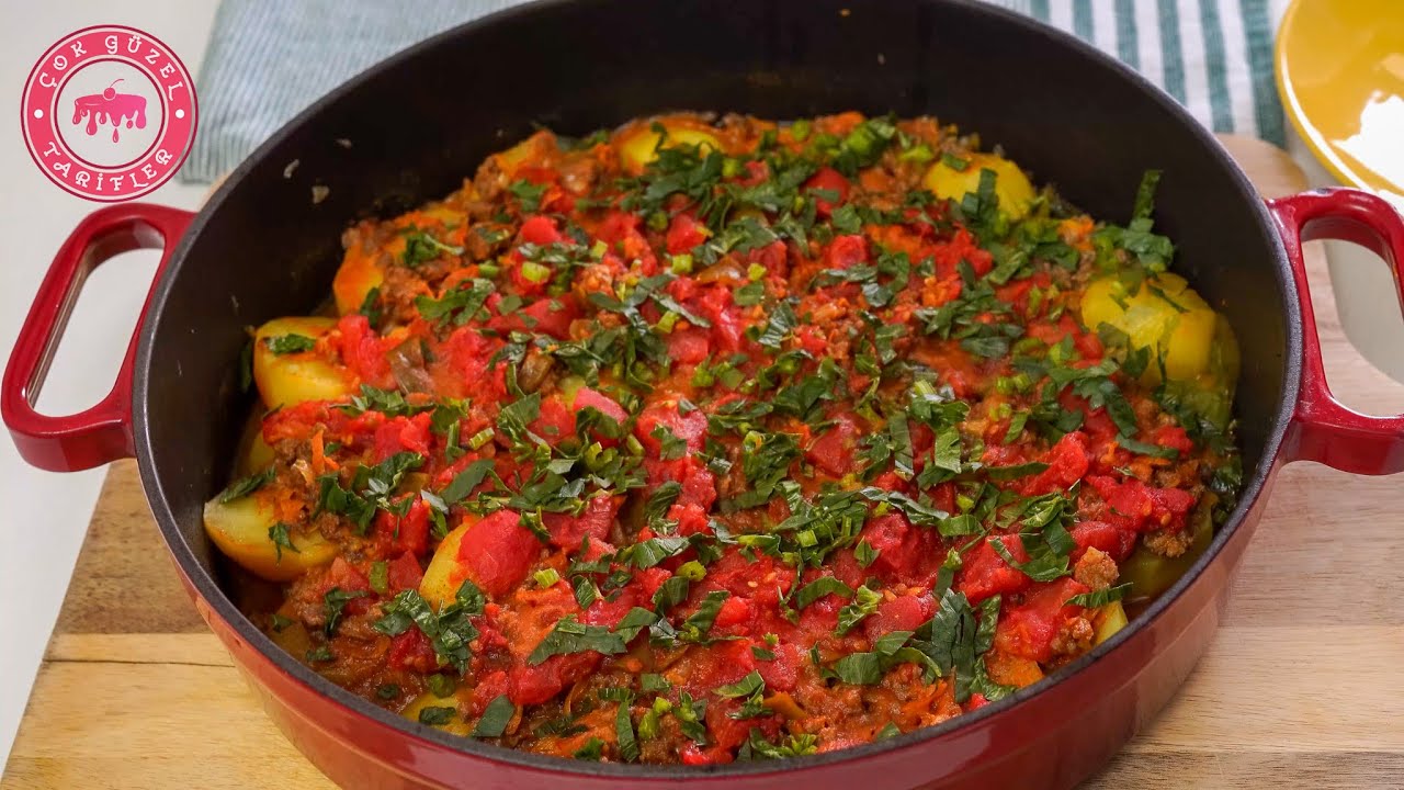 Kıymalı Patates Yemeği Tarifi | Patates Oturtma Nasıl Yapılır | Nefis Yemek Tarifleri
