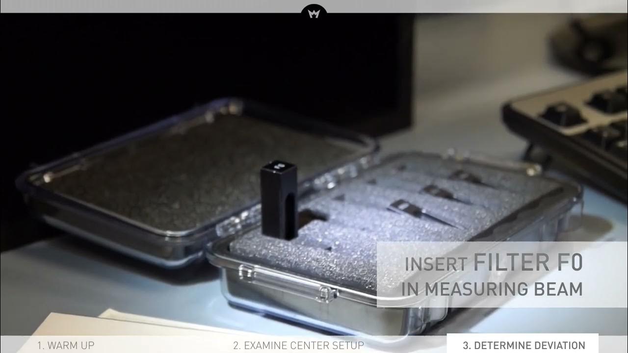 Preparation of a Spectrophotometer for the calibration with Hellma