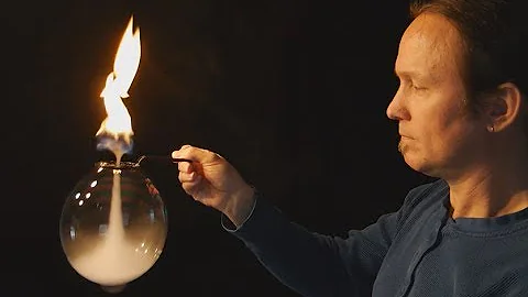 Fire Tornado Inside A Bubble