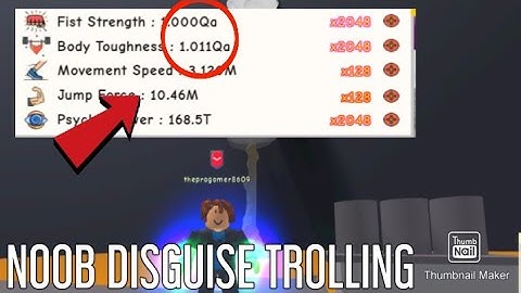 NOOB DISGUISE TROLLING #3 - SUPER POWER TRAINING SIMULATOR | ROBLOX