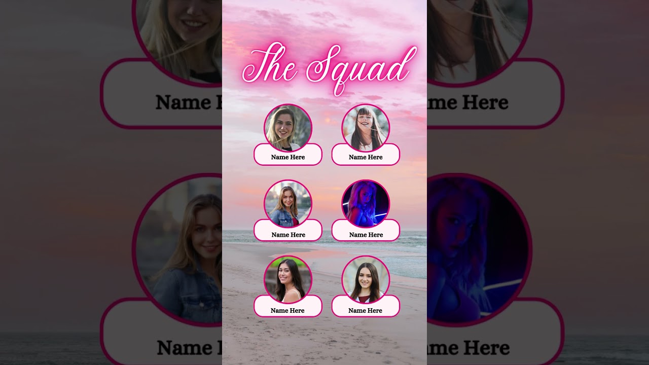 Animated  Girl's Travel Itinerary Canva Template  #canva #travelitinerary