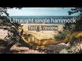 Sea To Summit Ultralight Single Hammock test & review - how to setup
