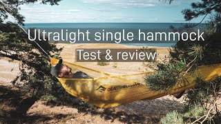 Sea To Summit Ultralight Single Hammock test & review - how to setup