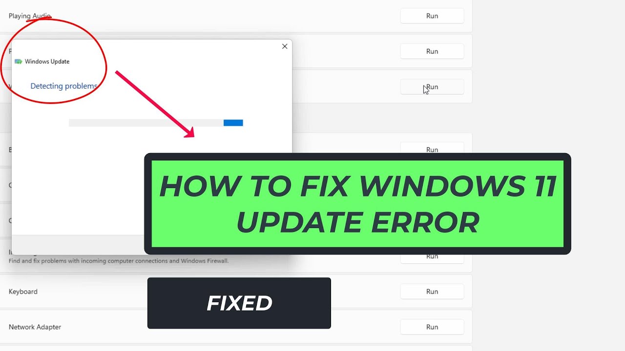 How To Fix Windows 11 Update ERROR [FIXED] |2023 - YouTube
