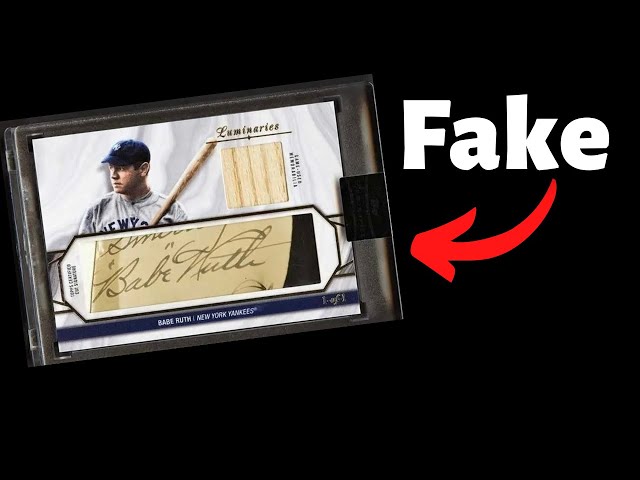 Topps Put FAKE Babe Ruth Autograph Inside Product! 