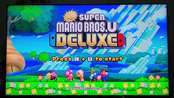 Title Screen: New Super Mario Bros. U Deluxe