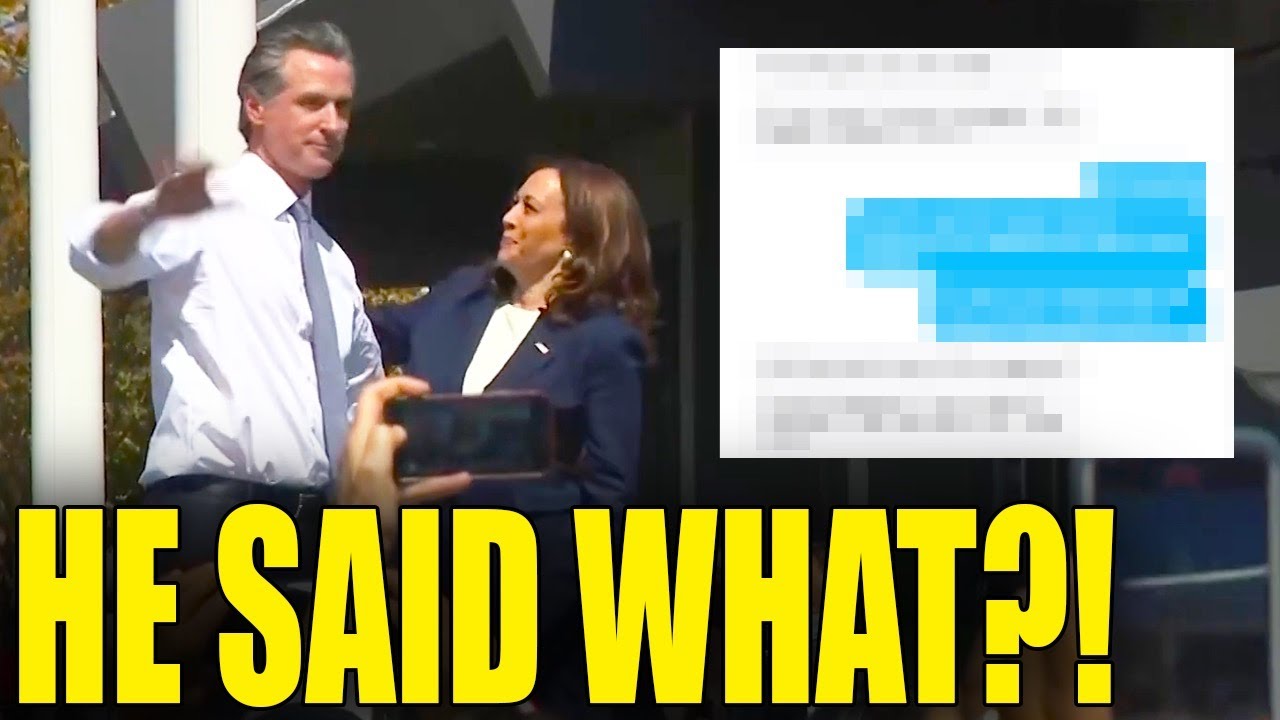 Kamala’s SHOCK TEXTS With Newsom JUST LEAKED!