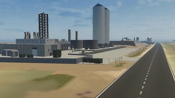 Space X Starship Launch Complex in Unity3D