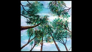 #114 Tutorial for tree tops on tile using alcohol ink