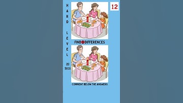 Find the Difference | Only Genius find all 3 #findthedifference #quiz #puzzle