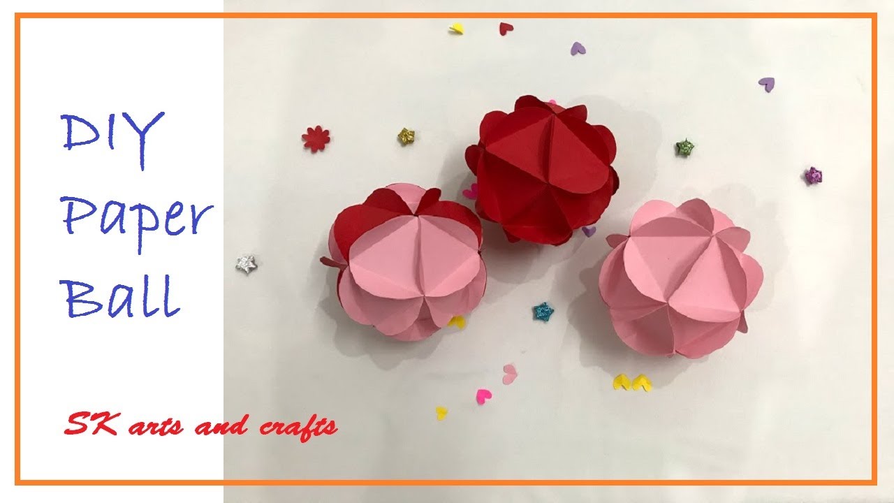 DIY /paper ball craft/DIY easy paper ball hanging/arts and craft. Ep#23