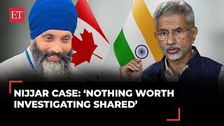 EAM Jaishankar on Nijjar case: 'Canada hasn't provided anything worthy of being probed'