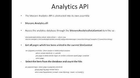 Sitecore Online Marketing Suite Technical Deep Dive Part 2