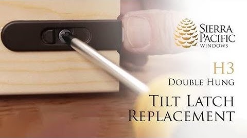 Opening Talks: H3 Double Hung Tilt Latch Replacement