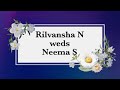 Rilvansha  neema wedding live streaming