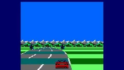 WIP pseudo 3d racer amstrad cpc 6128