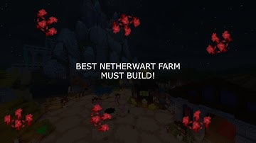 EASIEST TO BUILD and MOST EFFICIENT netherwart farm in HYPIXEL SKYBLOCK - THE BEST MONEY MAKING FARM