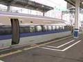 在来線に待たされた500系新幹線 Shinkansen Series 500 NOZOMI