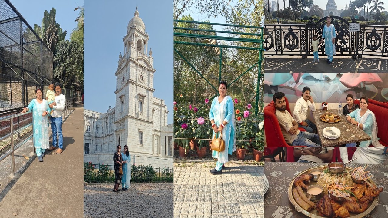 সবাই মিলে একসাথে কলকাতা শহর ঘুরে দেখতে গিয়ে ছোটবেলার অনেক পুরোনো সব স্মৃতি গুলো মনে পড়ে গেল 🥹😍 ||