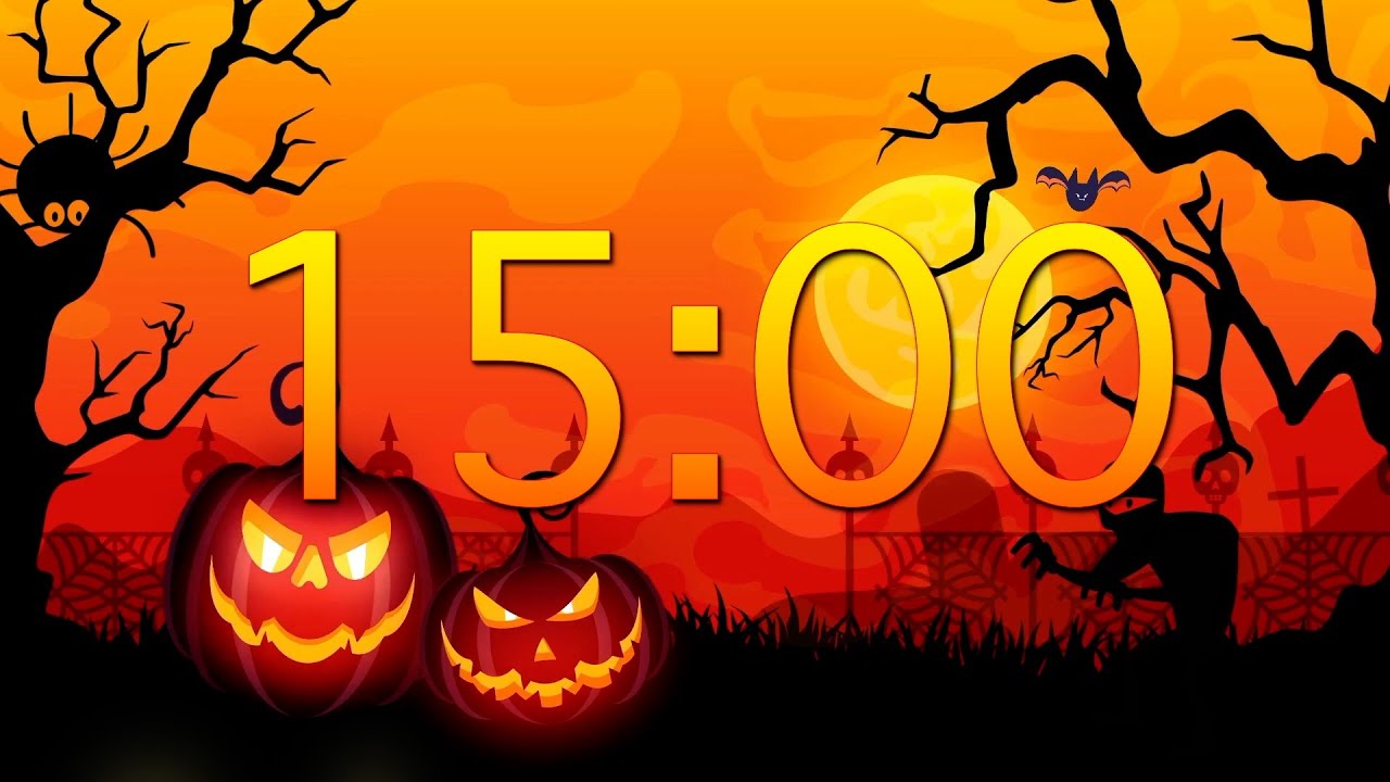15 Minute Halloween Countdown Timer 🎃⏰ | Spooky Music & Haunted Vibes ...
