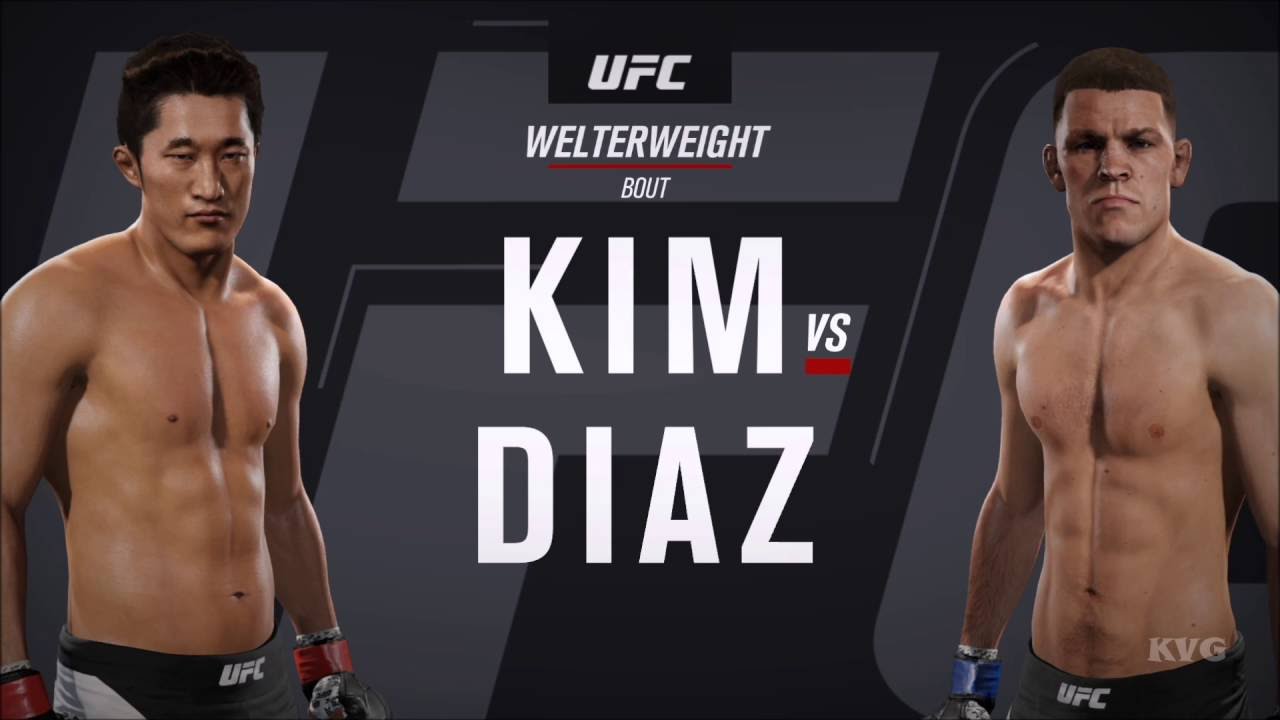 EA Sports UFC 2 - Dong Hyun Kim vs Nate Diaz | Gameplay (HD) [1080p60FPS]