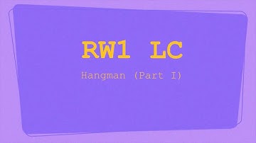 RW1LC-005: LiveCoding Hangman 1