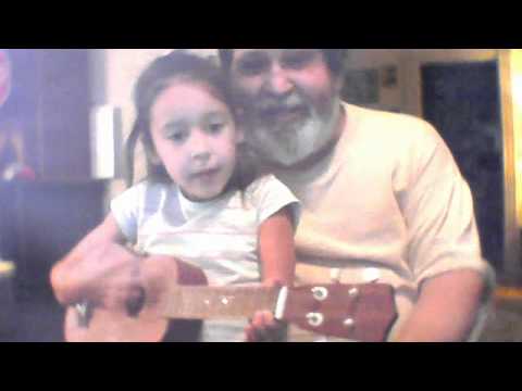Lexi playing the ukelele "All Day All Night Mary A...