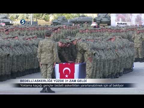 Bedelli Askerliğe Yüzde 31 Zam Geldi