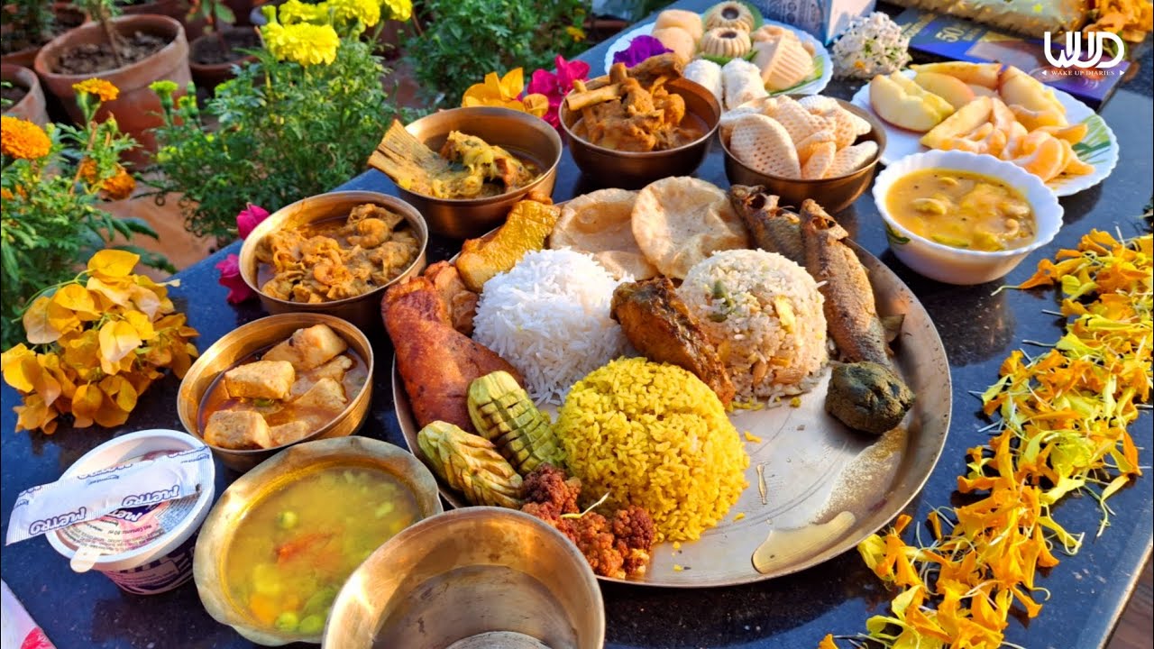 মাসির আইবুড়ো ভাত অনুষ্ঠানে জমজমাট খাওয়া দাওয়া😍|| প্রায় ২২ রকম পদ রান্না😱 || WAKE UP DIARIES ❤||