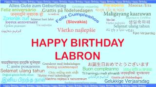 LaBron   Languages Idiomas - Happy Birthday