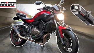 Yamaha Mt07 2017 Mivv Exhaust Red Lava Song