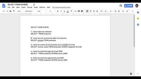 SQL - 1 - Ejercicios Básicos SELECT FROM WHERE