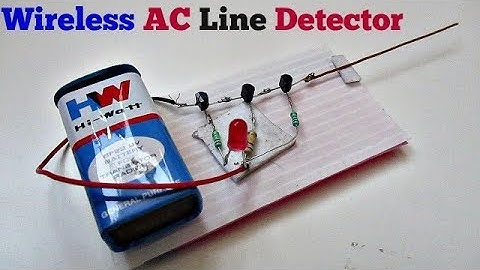 AC Line Detector - How to make a Wireless AC Line Detector Circuit Easy Way
