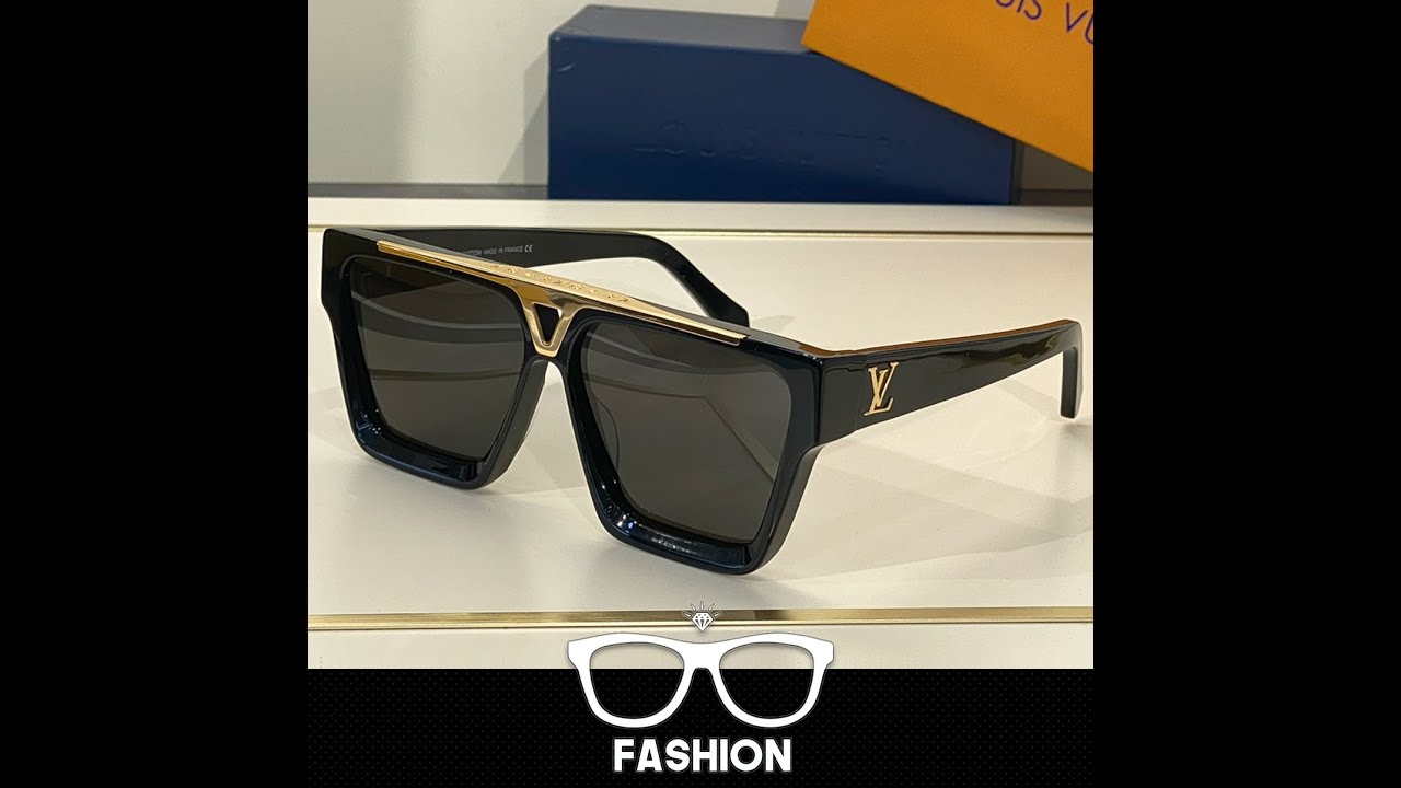Louis Vuitton 1.1 Evidence Sunglasses Light Honey Acetate & Metal. Size W