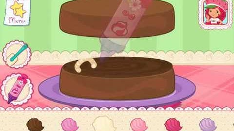 Strawberry Shortcake Bake Shop Chocalicious Cake  Part 1