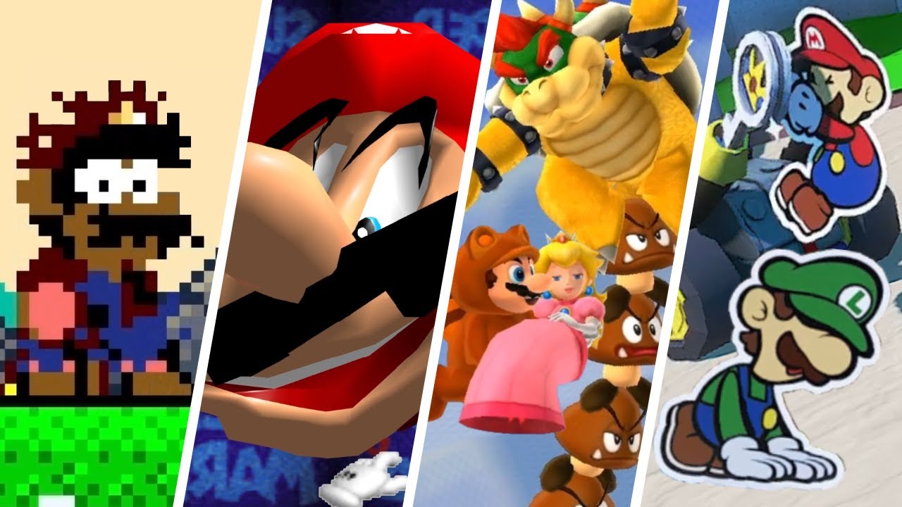 Evolution of Funny Super Mario Moments (1996 - 2018) - YouTube