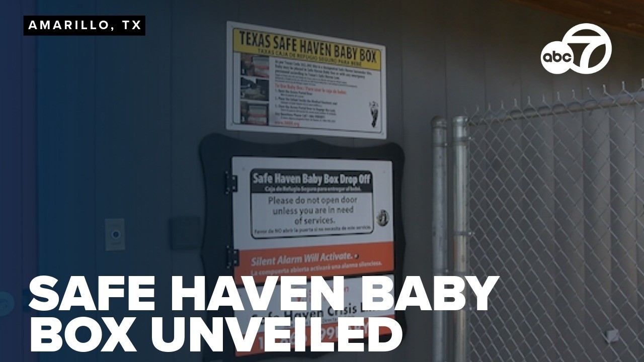 Shbb Amarillo unveils first safe haven baby box at fire station - YouTube