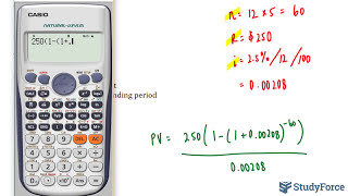 Present Value of Annuity: Finding the Present Value | Interest Compounded Monthly (Question 4)