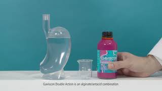 How Gaviscon Double Action creates a protective barrier to help prevent reflux