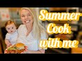 Cook with me  summer recipes  mom meal prep  bryannah kay