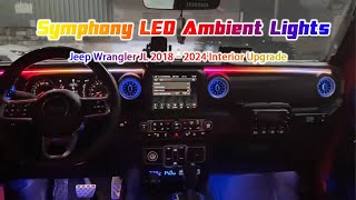 Jeep Wrangler JL 2018–2023 Interior Ambient Lighting Upgrade | Symphony LED Showcase