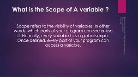 Scope of variables in C++ programming