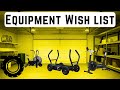 Our garage gym equipment wish list