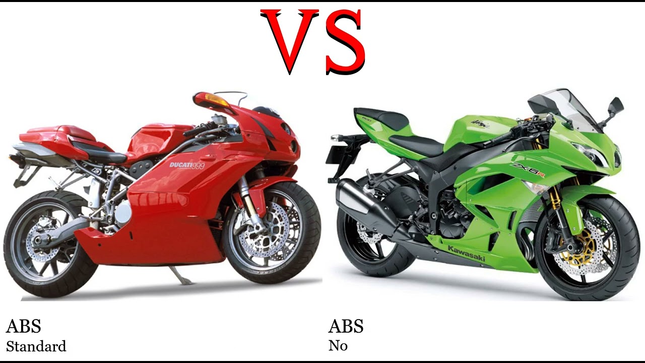 Ducati 999 vs Kawasaki ZX 6R Ninja ZX 600 Test specification