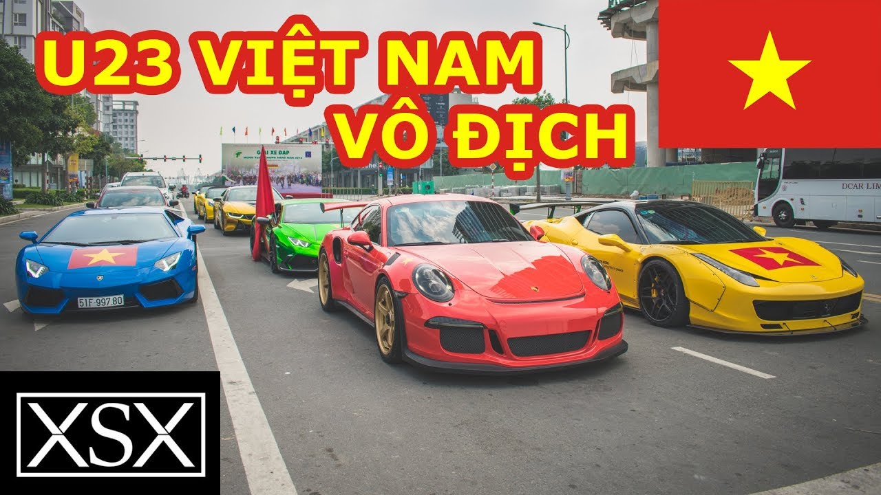 Cường Đô La Và Dàn Siêu Xe 100 Tỷ Đi Bão Cổ Vũ U23 Việt Nam | Xsx - Youtube